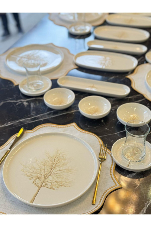 30 Parça Porselen Kahvaltı Takımı RoseMary