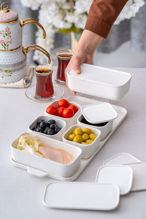 Pure White 13 Parça Porselen Kahvaltılık