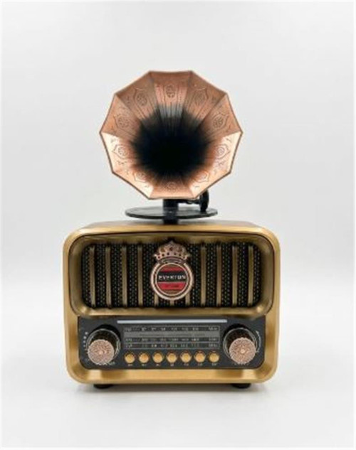 Rt-606 Gramofonlu, Şarjlı, Nostaljik Radyo Bluetooth-Usb-Sd-Fm
