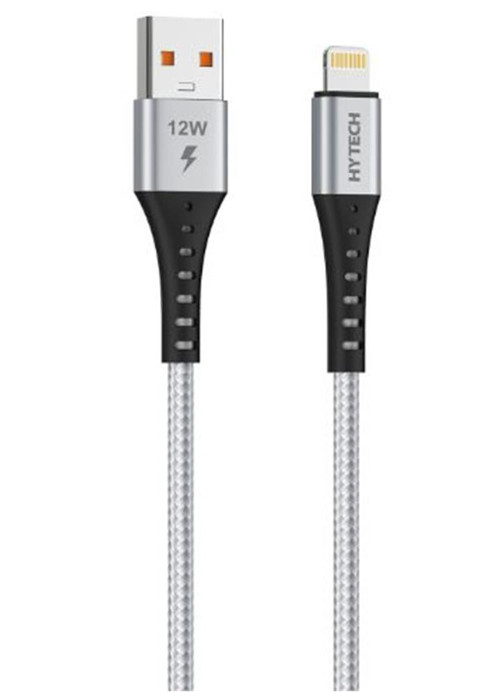 Hy-X331 1M 2.4A Lightning Silver Gri Data + Şarj Kablosu