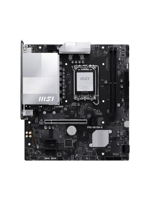 Msi Pro H810M-B Intel H810 Soket 1851 Ddr5 6400+(Oc)Mhz Matx Gaming (Oyuncu) Anakart