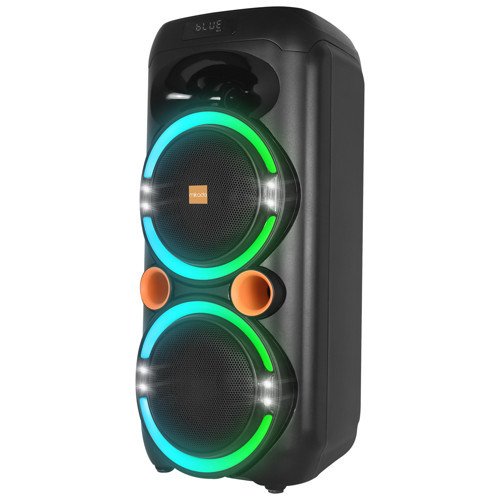Md-79Kp 30W Işıklı Siyah 1 Uhf Uv Mikrofonlu Usb-Bt-Tf-Tws-Aux Type-C Şarjlı Hoparlör