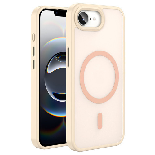 iPhone 17E Kılıf M-safe Şarj Özellikli Mat Arka Yüzey MKST Sio Kapak - Pembe