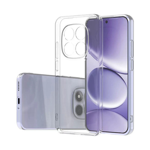 Redmi Note 15 Pro Plus Kılıf MKST Süper Silikon Kapak - Şeffaf