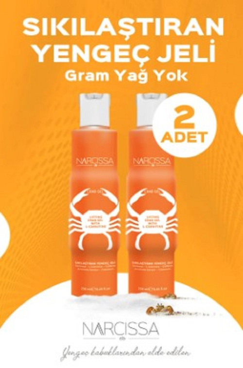 2 Adet - Sıkılaştırıcı Yengeç Jeli, Selülit Ve Çatlak Giderici Jel 250ml