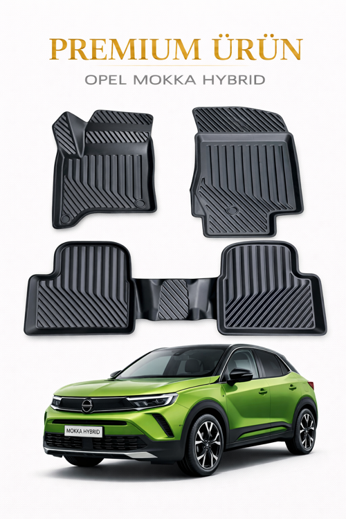 Opel Mokka Hybrid 2024+ Uyumlu 3D Oto Paspas Premium