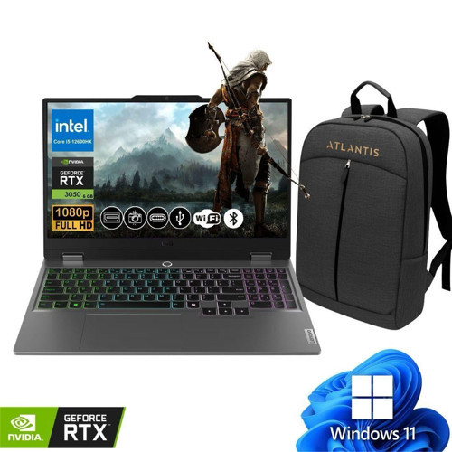 LOQ Gaming Notebook i5-12600HX 64GB RAM 512GB SSD RTX3050 6GB 15.6" FHD 144Hz IPS Win11Pro 83GS00P8TR ATL144 +Çan