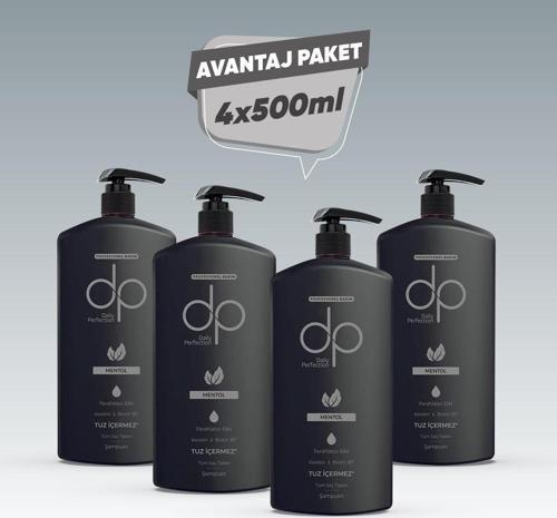 DP Tuzsuz Şampuan Mentol Ferahlatıcı Etki 4x500 ml