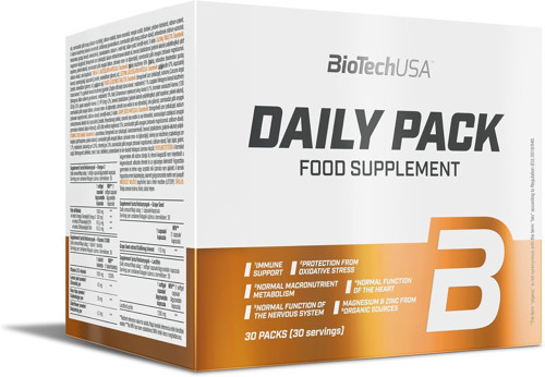 Daily Pack Full-range multivitamin with minerals Coenzyme Q10 grape seed Omega lecithin 30 Pack