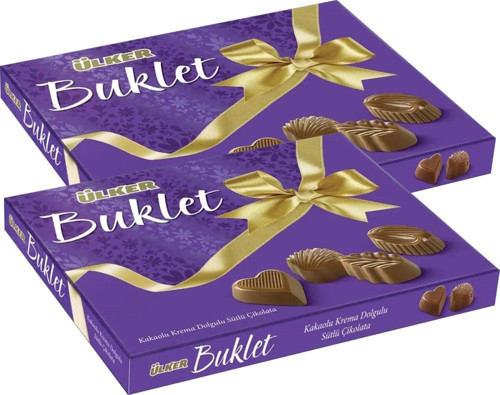Buklet Dolgulu İkramlık Çikolata 200 gr 2 li