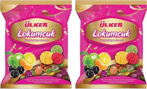 Lokumcuk Karışık Meyveli Yumuşak Şeker 350 gr 2 li