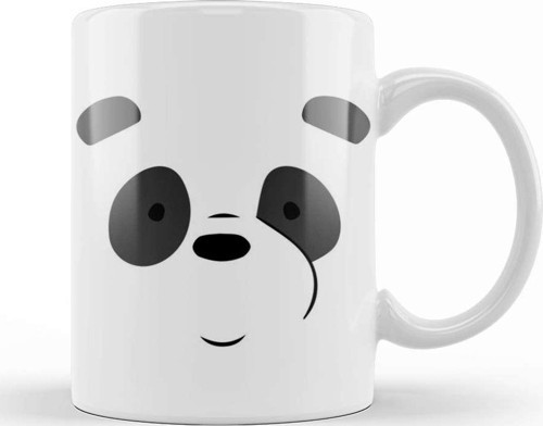 We Bare Bears Panda Face Kupa Bardak Porselen