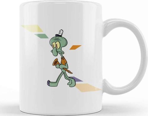 Squidward Void Süngerbob Kupa Bardak Porselen