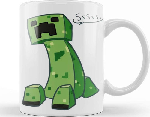 Minecraft Creeper 02 Kupa Bardak Porselen
