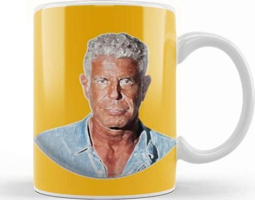 Anthony Bourdain Art Kupa Bardak Porselen