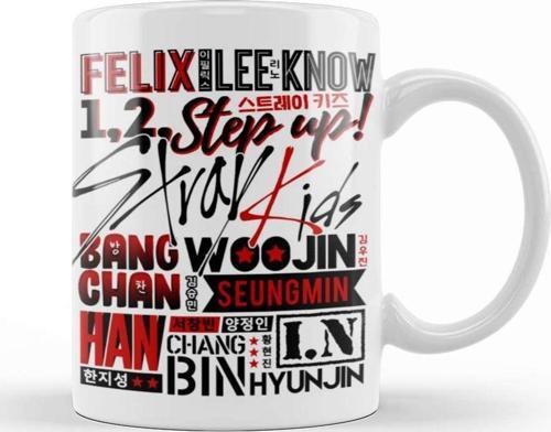 Stray Kids Font Collage Kupa Bardak Porselen