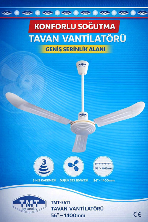 By Sunday Tmt-5611 Tavan Vantilatör 85 W