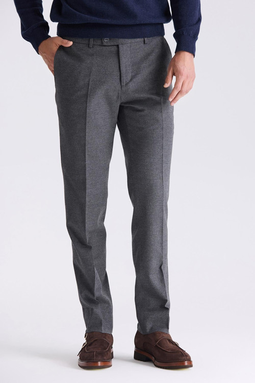 Gri Slim Fit Kumaş Pantolon