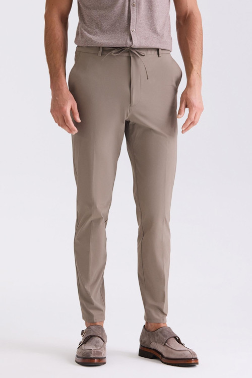 Vizon Comfort Fit Beli Lastikli Jogger Pantolon