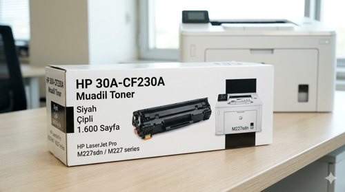 30A-CF230A 1.600 Sayfa Çipli Muadil Toner- G3Q74A-M227sdn