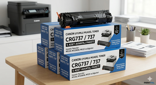 MF229 MF229DW MF231 5 ADET Muadil Toner CRG737