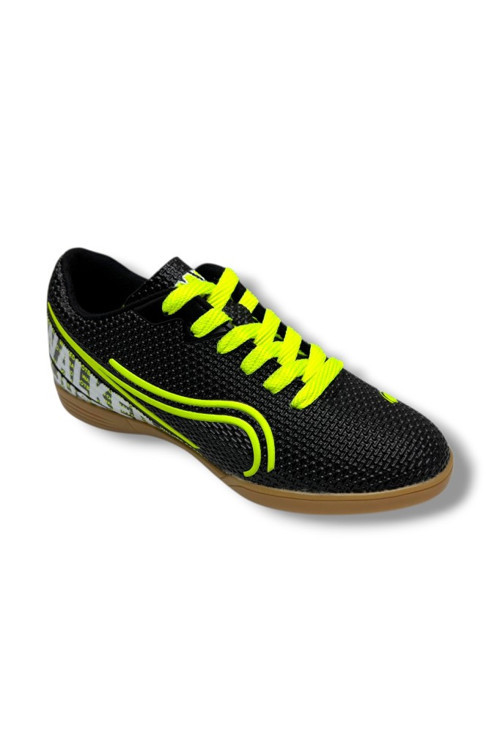 233-26 Futsal Çocuk Salon Futbol Ayakkabı Siyah Sarı 36-39