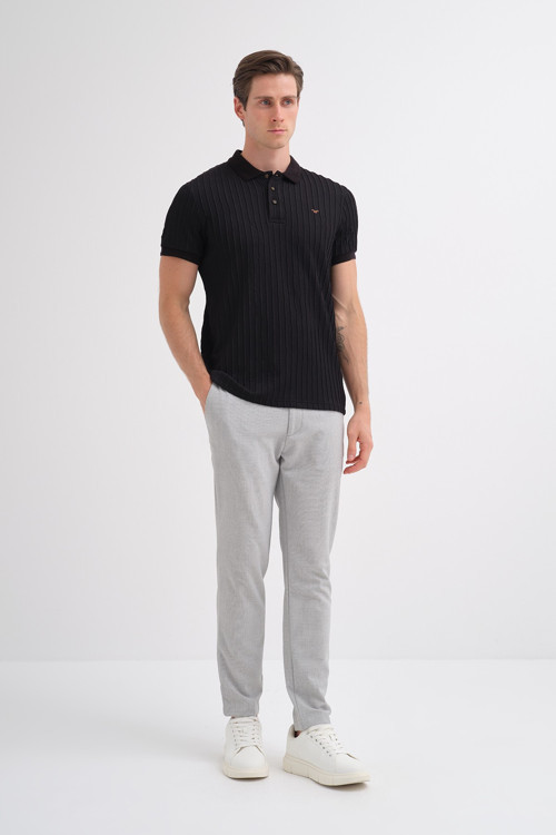 40520 Erkek Siyah Polo Yaka Tshirt