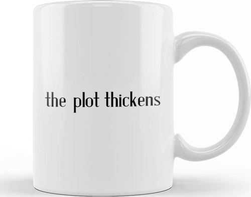 Books The Plot Thickens Kupa Bardak Porselen