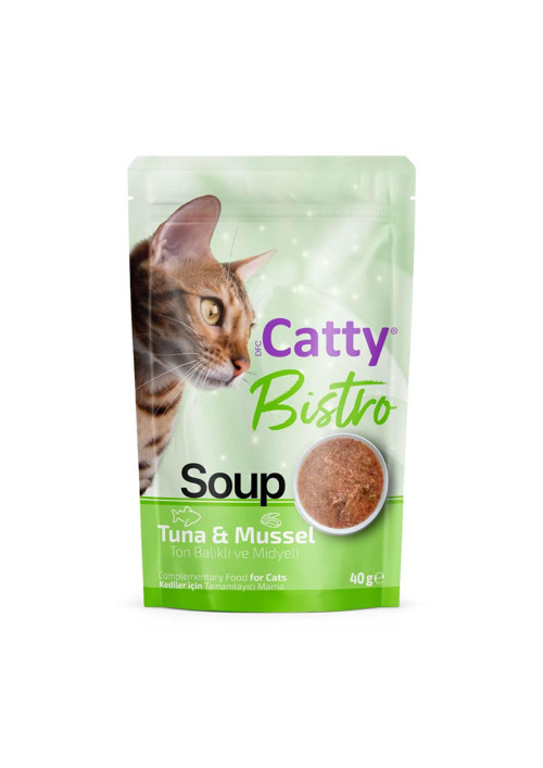 Bistro Ton Balıklı ve Midyeli Kedi Çorbası 40 Gr