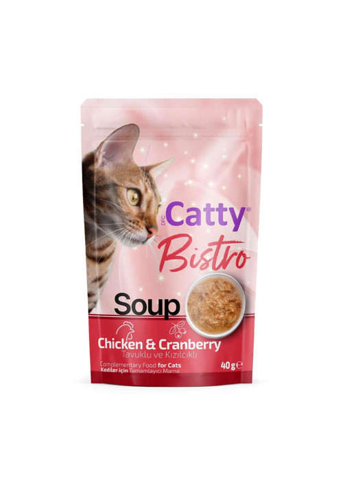 Bistro Tavuklu ve Kızılcıklı Kedi Çorbası 40 Gr