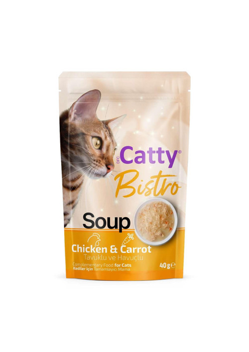 Bistro Tavuklu ve Havuçlu Kedi Çorbası 40 Gr