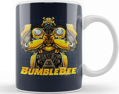 Bumblebee Be Nice Human Kupa Bardak Porselen