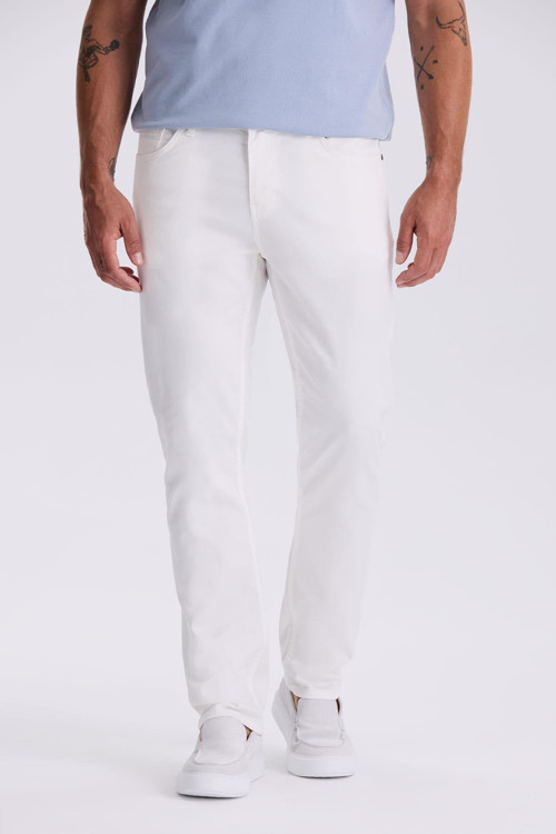 Ekru Comfor Fit Kanvas Spor Pantolon