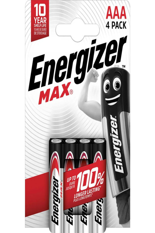 Energizer Max Alkaline Pil AAA 4lü 438147