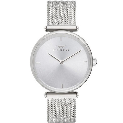 F11010C-1041-A Quartz Hasır Gri Mineral 3 ATM 34 mm Kadın Kol Saati