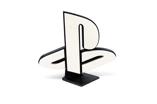 PS5 Logo Masaüstü Dekor | Oyun Odası Aksesuarı | PlayStation Stil Dekoratif Obje|Dayanıklı Tasarım|