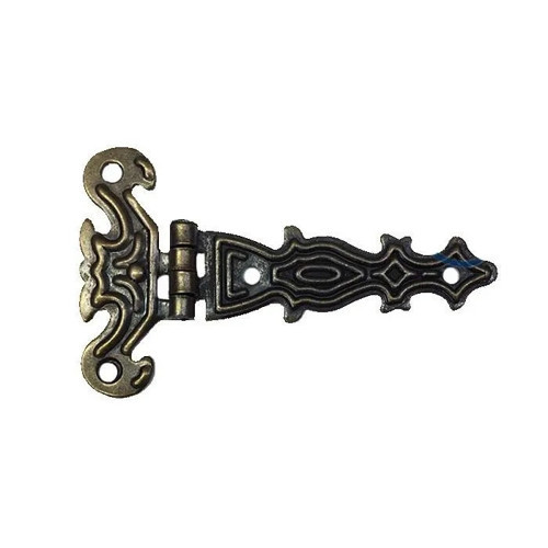 Dekoratif, Sac Tek Kuyruklu Menteşe - 40x68 Mm, Küçük, Antik, 100 Adet