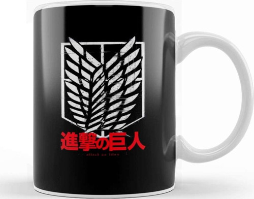 Baskı Dükkanı Attack On Titan Pride 2 Kupa Bardak Porselen