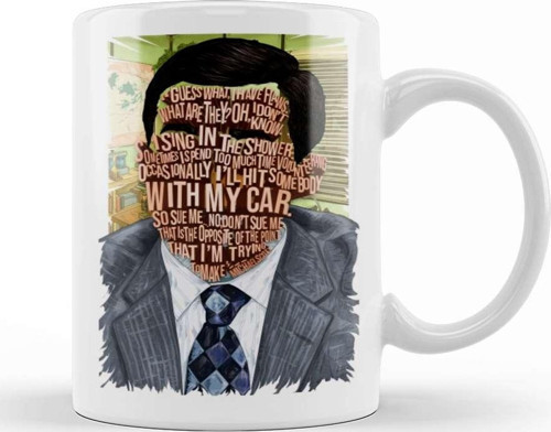 Crying Michael Scott 02 Kupa Bardak Porselen