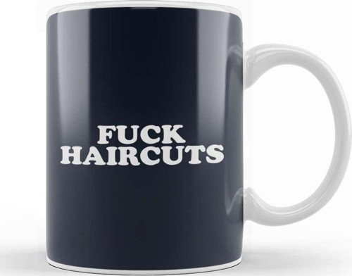 Retro Fuck Haircuts Kupa Bardak Porselen