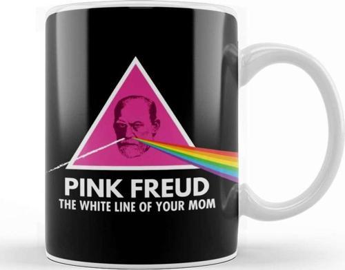 Sigmund Freud Pink Freud The White Line Of Your Mom Kupa Bardak Porselen