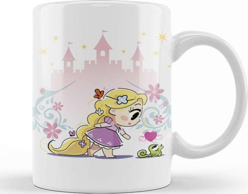 Princesas Cute Rapunzel Kupa Bardak Porselen