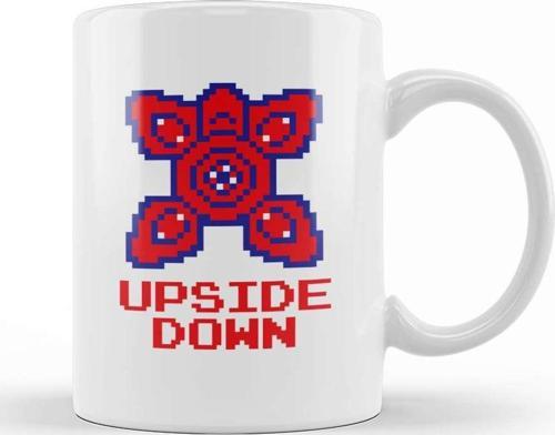 Stranger Things Pixel Upside Down Demogorgon Head Kupa Bardak Porselen