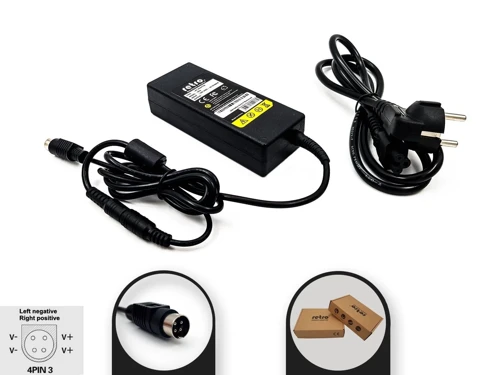 19V 2.37A 45W 4-Pin DIN Erkek 4PIN3 Adaptör RETRO