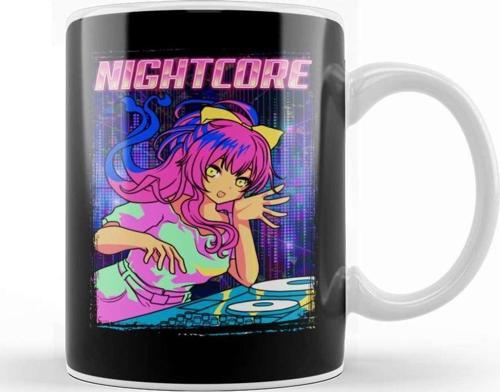 Aesthetic Nightcore Japanese Music Anime Girl Edm Kupa Bardak Porselen