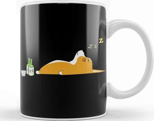 Soju Corgi Nightlife T Kupa Bardak Porselen