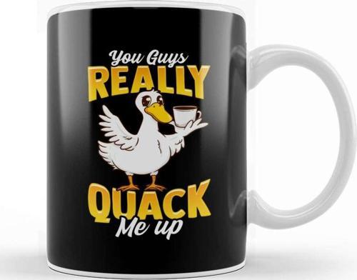 Cute & Funny You Guys Really Quack Me Up Duck Pun Kupa Bardak Porselen