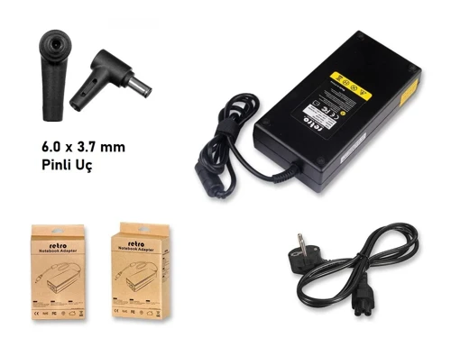 Asus 6.0 mm İğne Uçlu 20V 7.5A 150W Adaptör RETRO