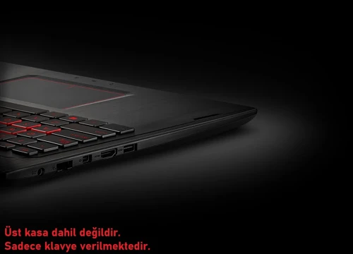Asus ROG STRIX GL702VM Klavye Işıklı (Kırmızı)