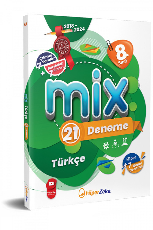 8. Sınıf MİX Türkçe 21 Deneme Hiper Zeka Yayınları
